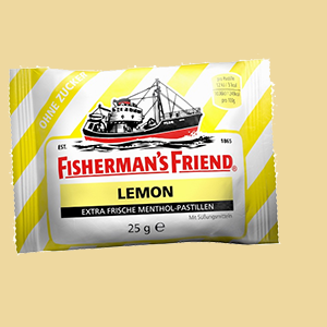 Fishermans Friend Lemon Extra frische Menthol Pastillen mit Zitronen Geschmack ohne Zucker