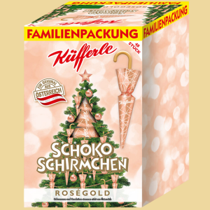 Küfferle Schokoschirme Rosegold 48er