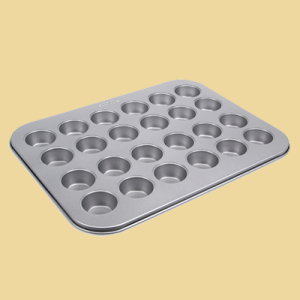 Mini Muffin Backform silber 35x27cm