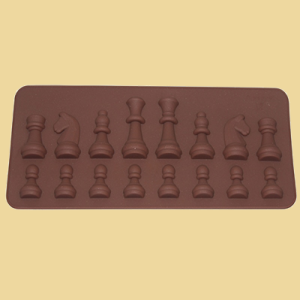 Schachfiguren Silikon Schokoladematte
