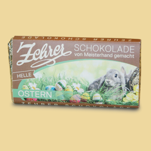 Zehrer Oster Schokolade Haselnussnougat Vollmilch
