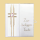 Taufbrief zur heiligen Taufe gold Kreuz in rosa
