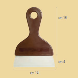 Spachtel für Schokoladearbeiten mit einer 14cm breiten Klinge