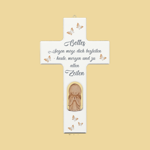 Kinderkreuz Gottes Segen mit Engel 