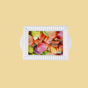 Tablett "Macaron" 41,8x28cm cm 2,5cm h Romantik