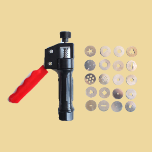 Clay Gun mit Hebel für Rollfondant & Massa Ticino 20tlg.