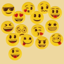 Zucker Emoji gelb 5er