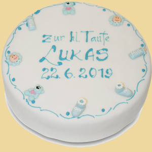 Tauftorte rund