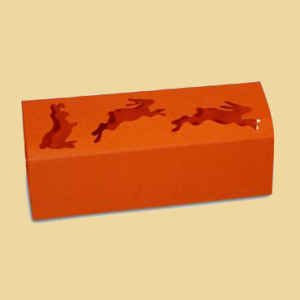 Hasen Schuber für Trüffelstangen orange