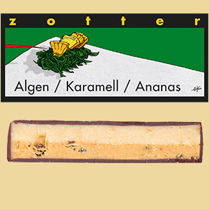 Zotter Algen, Karamell & Ananas