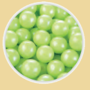 Zuckerperlen grün 9mm 25g