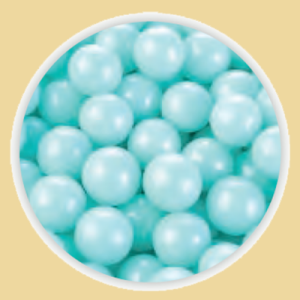 Zuckerperlen blau 9mm 25g