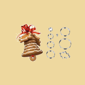 Weihnachtsglocke Keksausstecher Set 8teilig