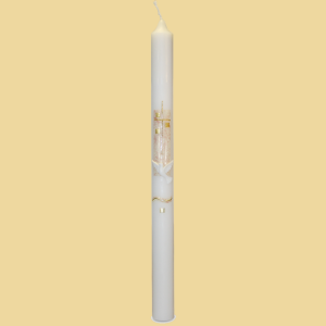 Taufkerze goldene Quadrate