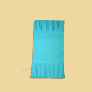 Bonbonwickelpapier Seidenpapier gefranst 8x16 eisblau