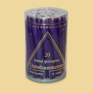 Christbaumkerzen lila 20er