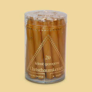 Christbaumkerzen honig 20er