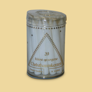 Christbaumkerzen weiss 20er