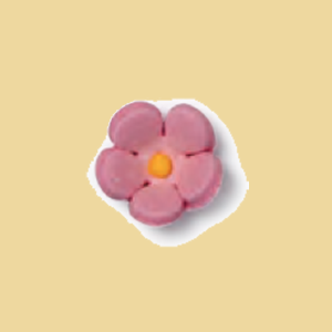 Zuckerblüten rosa 1cm 30er Pack