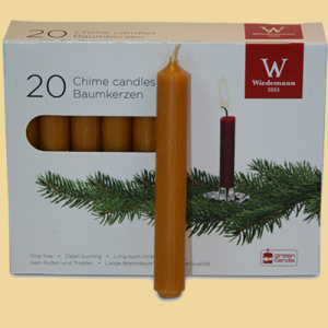 Christbaumkerzen honig/natur 20er Packung