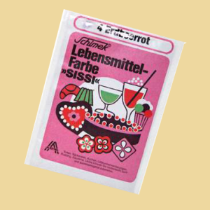 Lebensmittelfarbe Erdbeerrot Pulver Brief