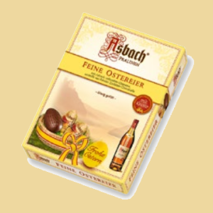 Asbach Ostereier Packung mit Kruste
