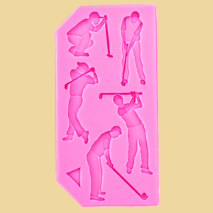 Golfspieler Silikonmodel flach 