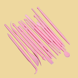 Modellierwerkzeug Set 14 teilig rosa