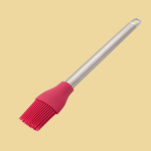Silikon Backpinsel mit Edelstahlgriff