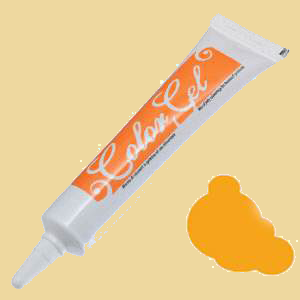 Lebensmittelfarbe Gel in Tube orange 20g