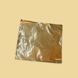 Alu Zuschnitt 17,5x17,5cm gold zum Verpacken/Einpacken