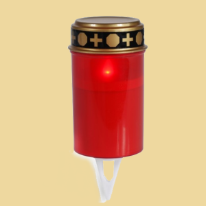 Batterie Grablicht mit Deckel rot inkl. Batterien rotes Licht