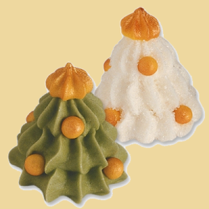 Tannenbaum/Weihnachtsbaum Zuckerfigur gold oder grün
