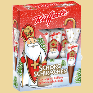 Küfferle Schokoschirmchen Nikolo 4er