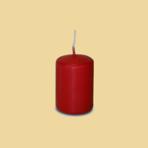 Kerzenstumpen 6x4cm rot