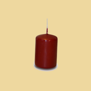 Kerzenstumpen 6x4cm dunkelrot
