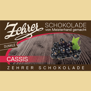 Zehrer Cassis Zartbitter Schokolade