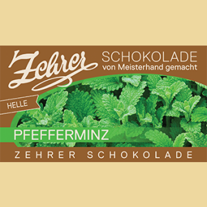 Zehrer Pfefferminz Vollmilch Schokolade