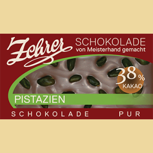 Zehrer Vollmilchschokolade mit Pistazien "Schokolade Pur"