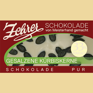 Zehrer Weiße Schokolade mit gesalzenen Kürbiskernen