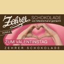 Zehrer Valentinsschokolade Sahne Nougat Zartbitter 