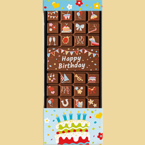 Schokoladetafel Happy Birthday