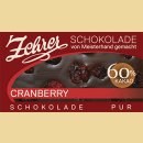 Zehrer Zartbitterschokolade mit Cranberries...