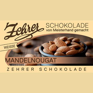 Zehrer Weisse Schokolade mit Mandelnougatfüllung