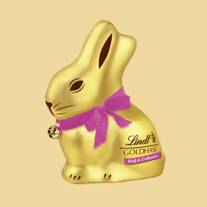 Lindt Goldhase Weiß & Erdbeere 100g