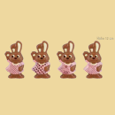 Kaninchen Mary Schokoladefigur 4 versch. Motive