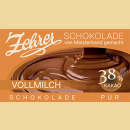 Zehrer Vollmilchschokolade 38% Kakao aus Java ungefüllt