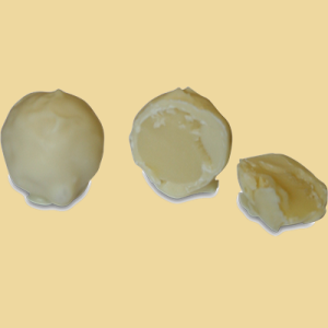 Schokomousse Trüffel weiss per 100g