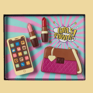 Girls Set Handy, Handtasche, Lippenstift Schokolade Geschenk
