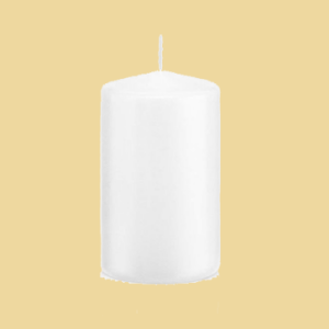 Kerzenstumpen 100x60mm weiss